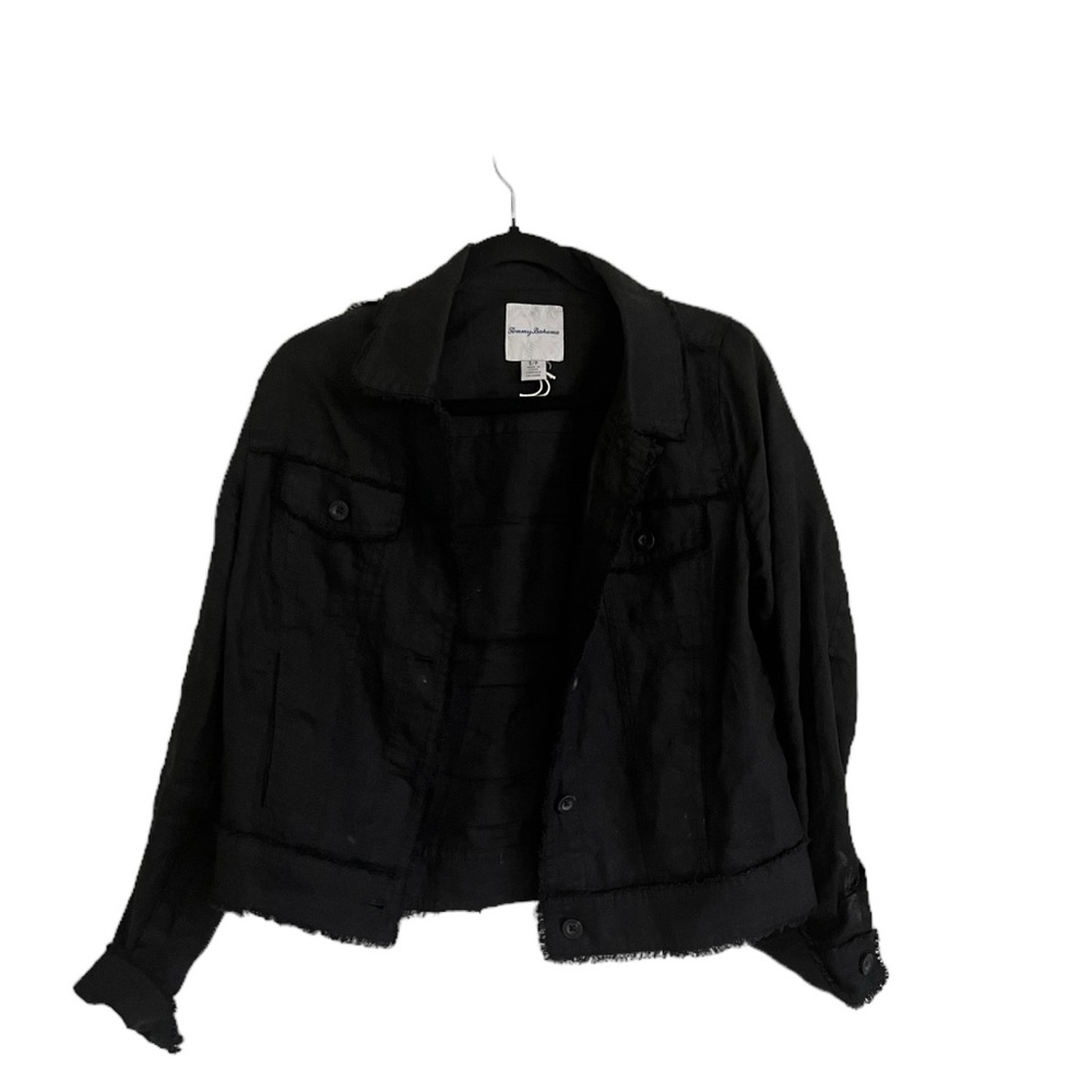 Tommy Bahama Black Linen Jacket, Size Small $20